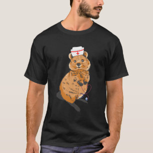 Camiseta Quokka Nurse Animal Hospital Médico Quokka Wild A