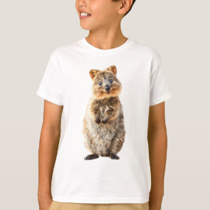 Camiseta Quokka Sorridente Marsupial Australiano Crianças