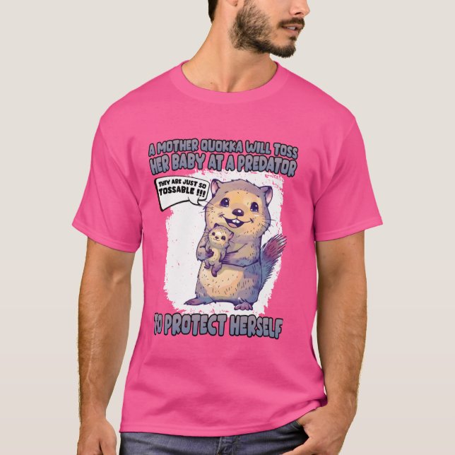 Camiseta Quokka T Outfit Dia de as mães Quokka australiano  (Frente)