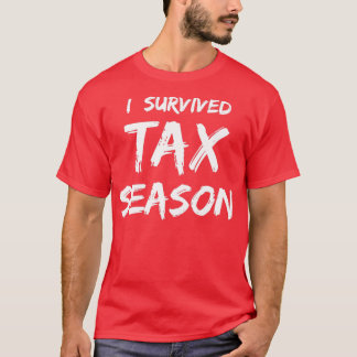 Camiseta Quota Engraçada I Sobreviveu a Imposto Seasonquot 