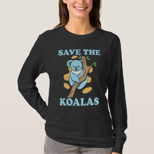 Camiseta Quote Animal Save The Koalas