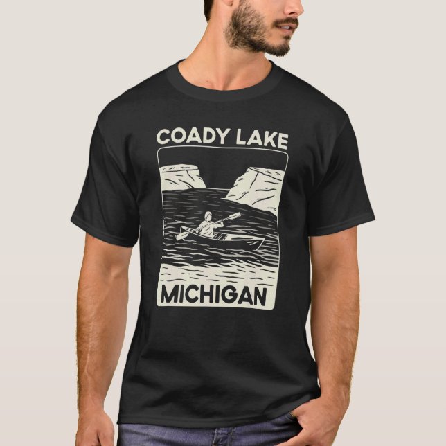 Camiseta Quote Coady Lake Kayaking Michigan (Frente)