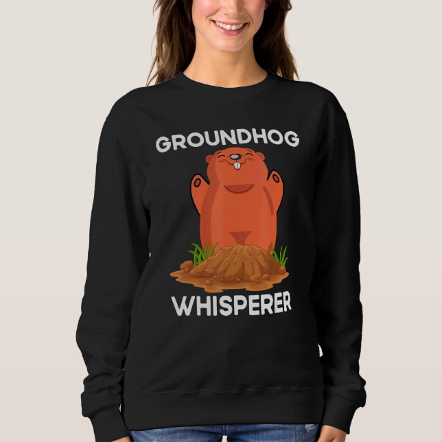 Camiseta Quote Groundhog Groundhog Whisperer (Frente)
