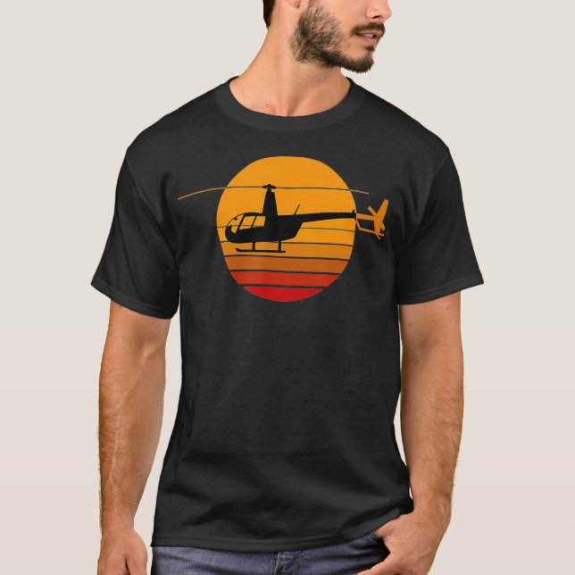 Camiseta R44 Helicopter Pilot Aviation  R44 Helicopter (Frente)