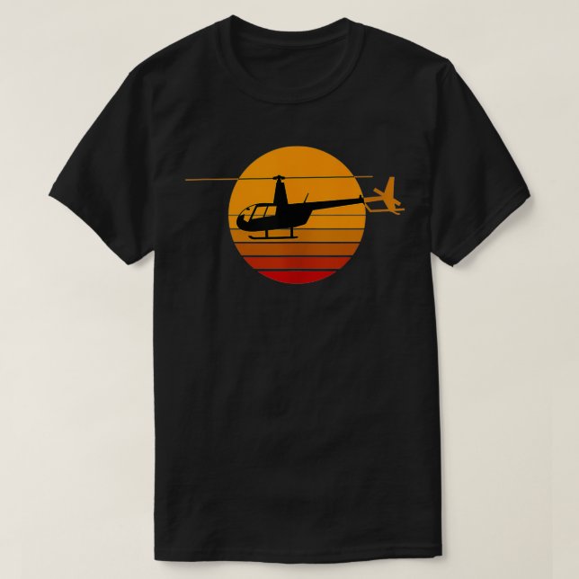 Camiseta R44 Helicopter Pilot Aviation  R44 Helicopter  (Frente do Design)