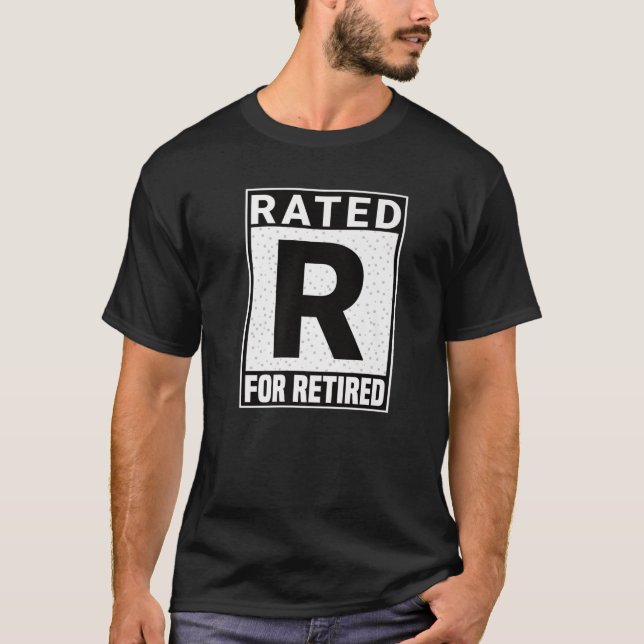 Camiseta R Classificado Para Design De Adesivo De Classific (Frente)