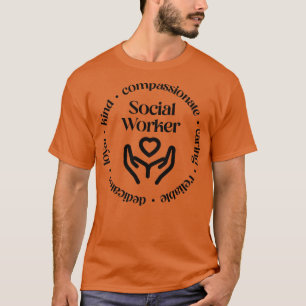 Camiseta R Dedicado Leal Fiel Compaixão Do Trabalhador Soci