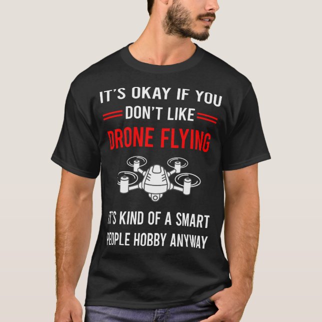 Camiseta R Drones voadores inteligentes do Pessoas (Frente)
