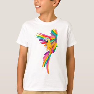Camiseta R é para o Arco-íris Macaw
