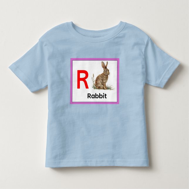 Camiseta R é para o coelho (Frente)