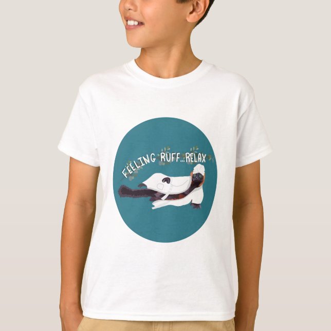 Camiseta R é para o Lemur Ruffed (Frente)