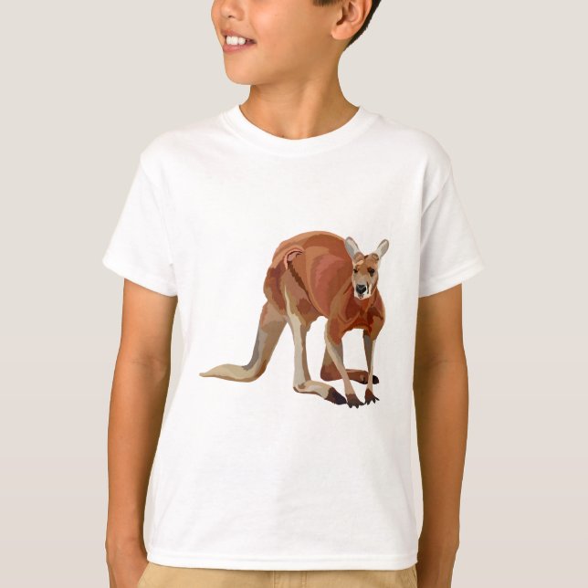 Camiseta R é para Red Kangaroo (Frente)