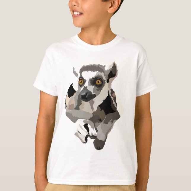 Camiseta R é para Ringtail Lemur (Frente)