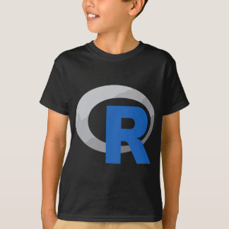 Camiseta R Idioma oficial da programação do logotipo