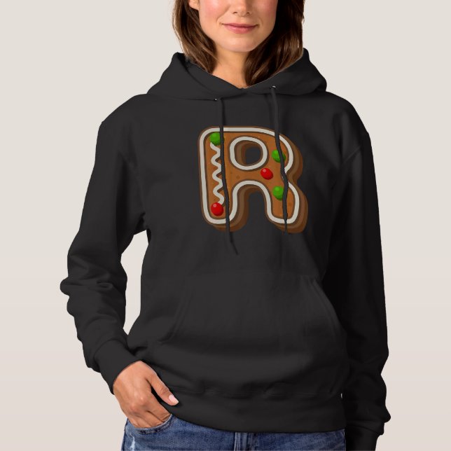 Camiseta R Letra Maiúscula de Cookie Maiúscula com Alphabet (Frente)