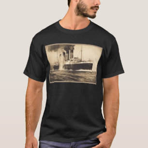 Camiseta R.M.S. Lusitania batido por torpedos fora da