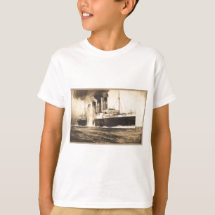 Camiseta R.M.S. Lusitania batido por torpedos fora da