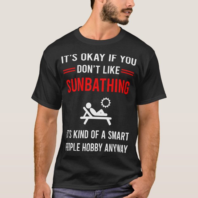 Camiseta R Pessoas Inteligentes Sun Balneando Sol Banho de  (Frente)