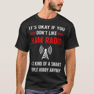 Camiseta R Rádio Amador de Peixe Inteligente do Pessoas