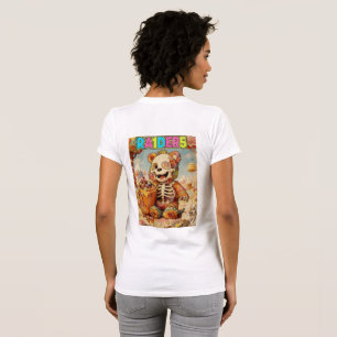 Camiseta RA1DER5: O Gráfico Retro "Sugar Rush Skeleton" T