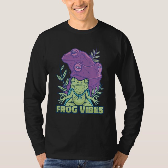 Camiseta Rã Meditando Yoga  (Frente)