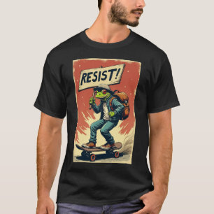 Camiseta Rã Resistir Portland Protesto da Rã - Portland Rã