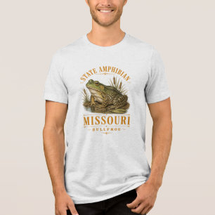 Camiseta Rã-Touro Emblema Vintage Região Show-Me