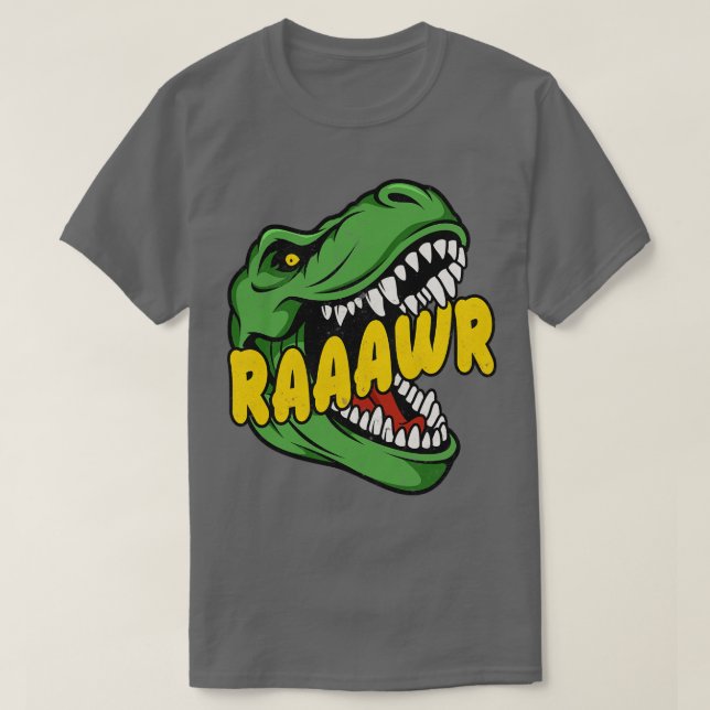 Camiseta Raawr Dinossaur TRex (Frente do Design)