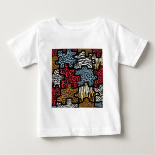 Camiseta RAB Rockabilly Estampa Animal Puzzle