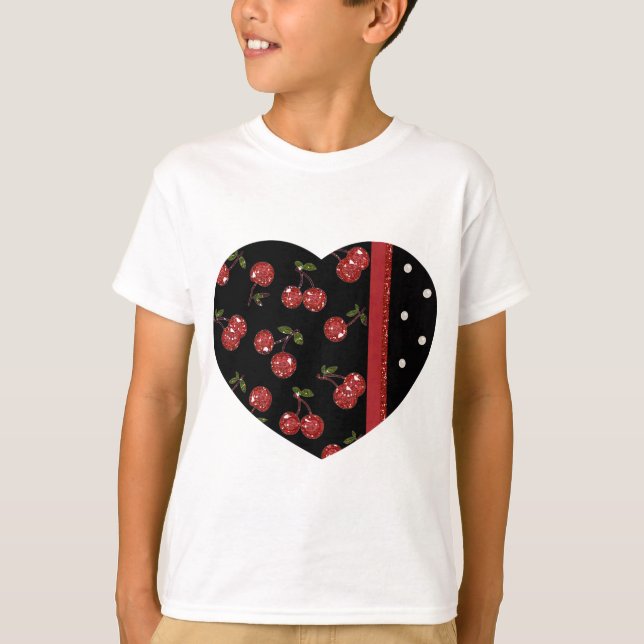 Camiseta RAB Rockabilly Muito Cherry Black (Frente)
