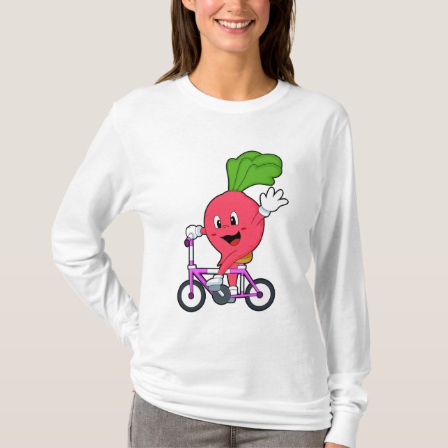 Camiseta Rabanete com Bicicleta (Frente)
