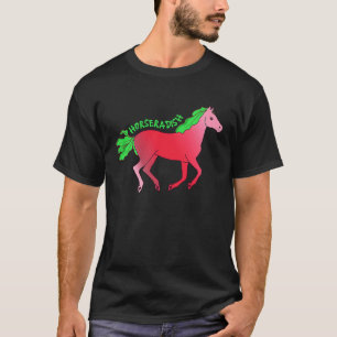 Camiseta Rabanete de Cavalo Pecuária de Animais Rabanete Le