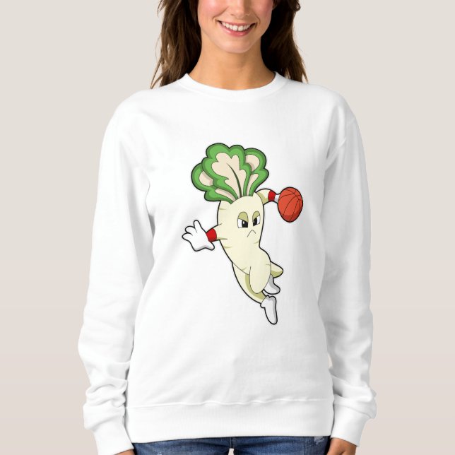 Camiseta Rabanete no basquete (Frente)
