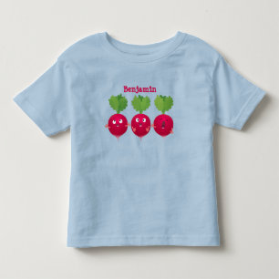 Camiseta Rabanetes lindos cantando legumes trio