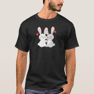 Camiseta RABBIT Aniversário de Casamento Festa de Noivado E
