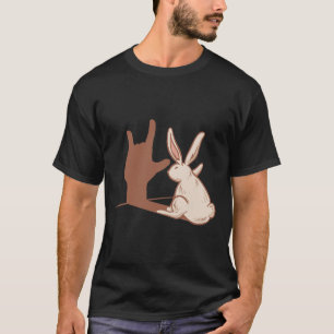 Camiseta Rabbit Asl Gesto de Mão surdo Audição Perda de Awa
