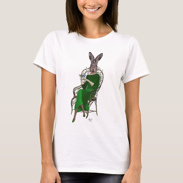 Camiseta Rabbit Bella Tomando Chá 4 (Frente)