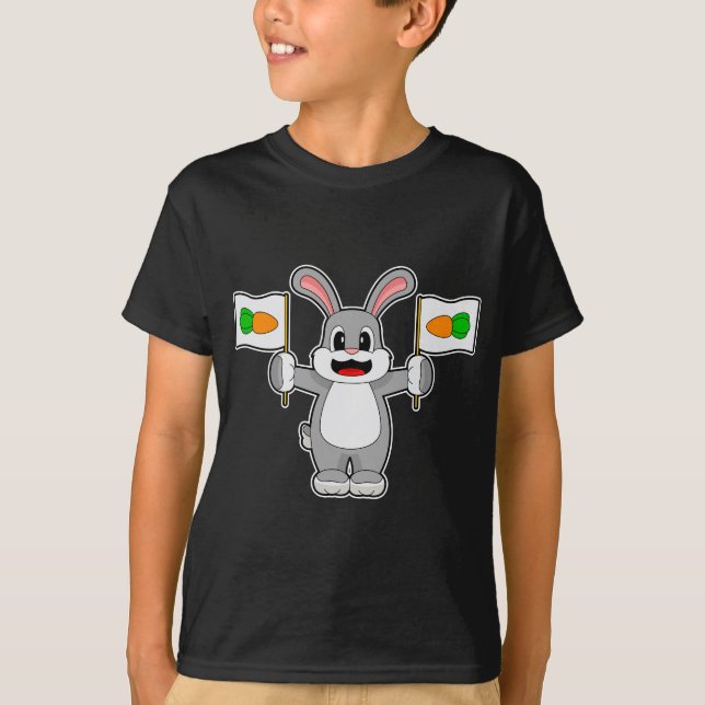 Camiseta Rabbit Carrot Flag (Frente)