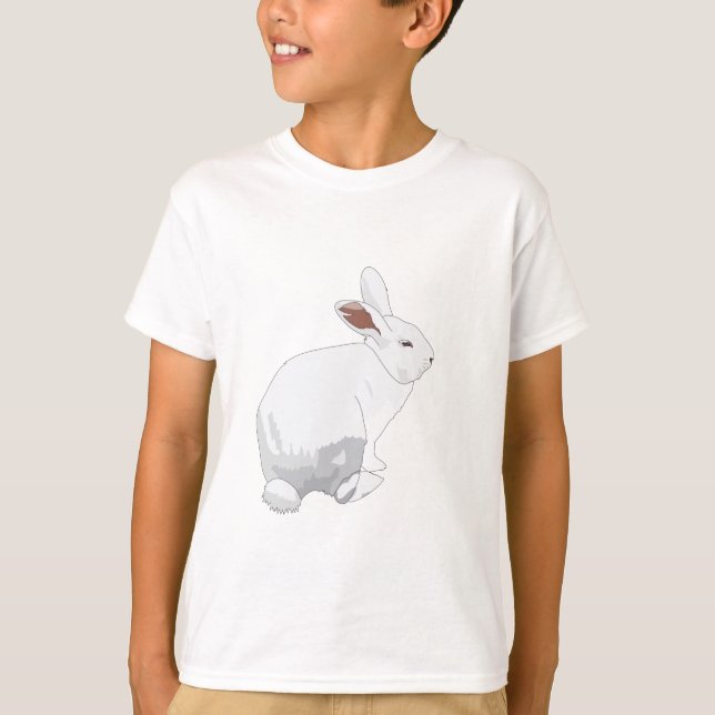 Camiseta Rabbit gigante flamengo branco (Frente)