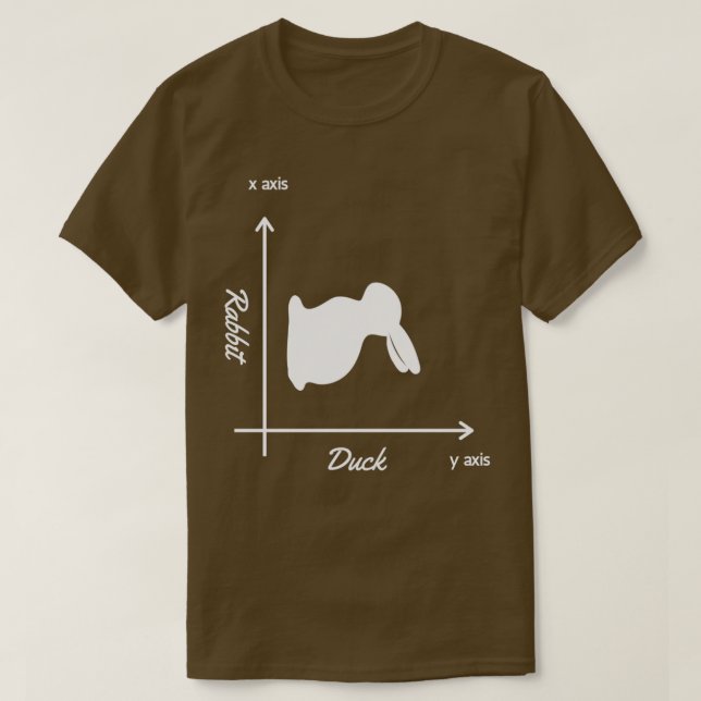 Camiseta Rabbit or Duck Optical Illusion Math Philosophy Ge (Frente do Design)