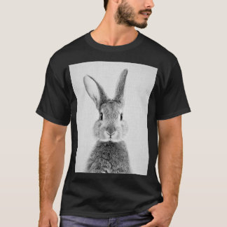 Camiseta Rabbit Preto amp White Graphic