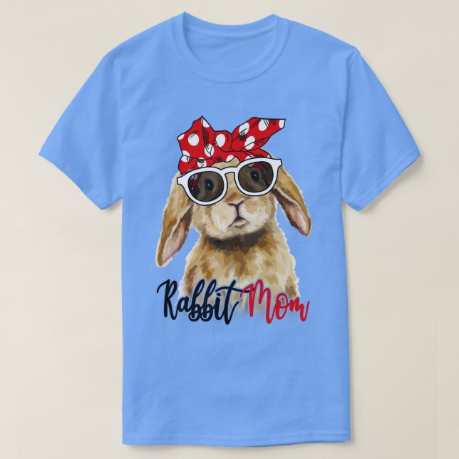 Camiseta Rabbit Shirt Coelho Mãe Bandana (Frente do Design)