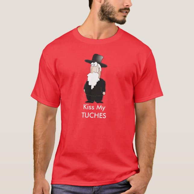 Camiseta Rabino judaico engraçado - desenhos animados legal (Frente)