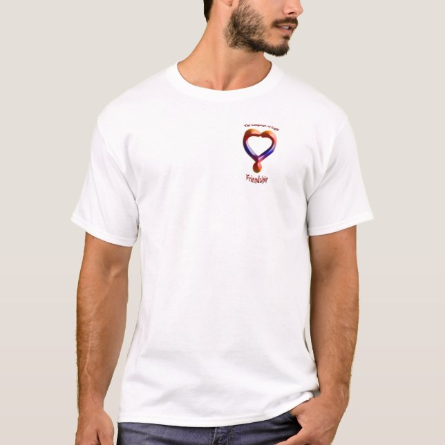 Camiseta Rabiscar no símbolo da Amizade (Frente)