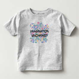 Camiseta Rabisco divertido formas vibrantes coloridas