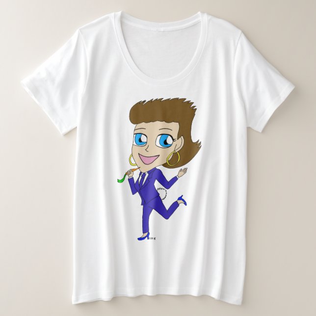 Camiseta rabo de coelho chibi (Frente do Design)