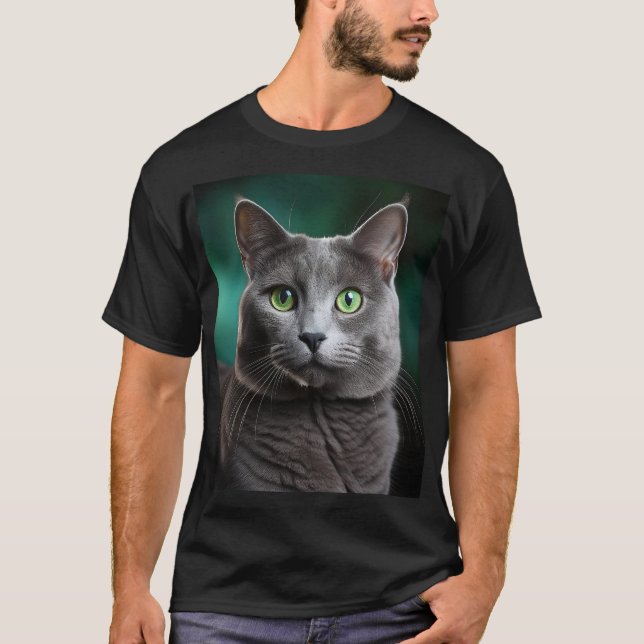 Camiseta Raça Chartreaux De Gato (Frente)
