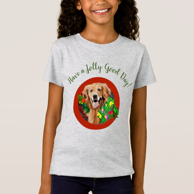 Camiseta Raça de Cachorro Bonito da Mãe de Retriever ouro (Frente)