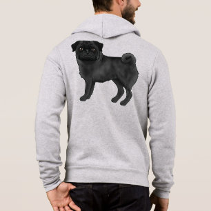 Camiseta Raça De Cachorro De Pug Preto Para Proprietário Ou