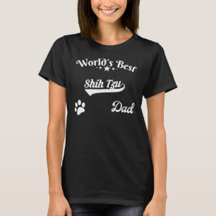 Camiseta Raça De Cachorro Do Melhor Pai Shih Tzu